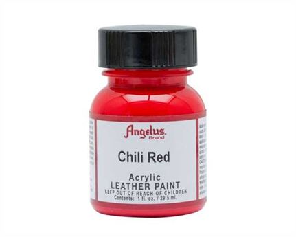 ANGELUS Acrylic Leather Paint Chili Red 29ml Chili Red / Mollies New Zealand