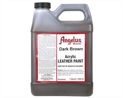 ANGELUS Acrylic Leather Paint Dark Brown 946ml Dark Brown / Mollies New Zealand