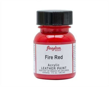 ANGELUS Acrylic Leather Paint Fire Red | Mollies Make And Create NZ