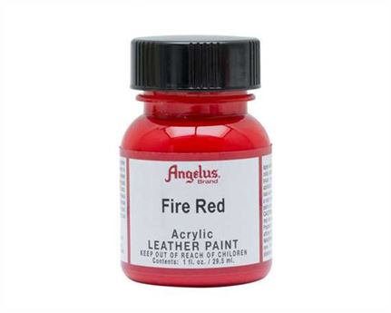 ANGELUS Acrylic Leather Paint Fire Red 29ml Fire Red / Mollies New Zealand