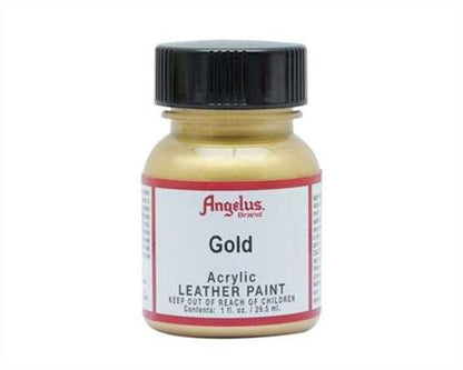ANGELUS Acrylic Leather Paint Gold | Mollies Make And Create NZ