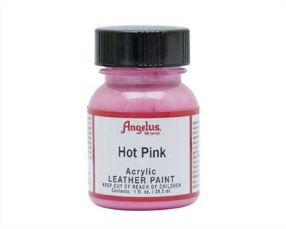 ANGELUS Acrylic Leather Paint Hot Pink 29ml Hot Pink / Mollies New Zealand