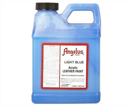 ANGELUS Acrylic Leather Paint Light Blue 473ml Light Blue / Mollies New Zealand