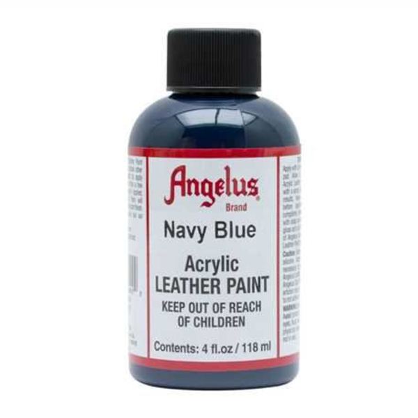 ANGELUS Acrylic Leather Paint Navy Blue 118ml Navy Blue / Mollies New Zealand