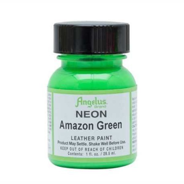 ANGELUS Acrylic Leather Paint Amazon Green Neon | Mollies Make And Create NZ