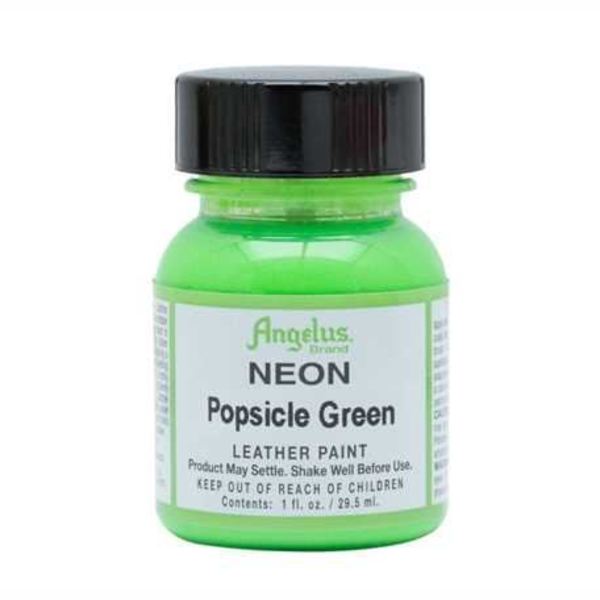 ANGELUS Acrylic Leather Paint Popsicle Green Neon | Mollies Make And Create NZ