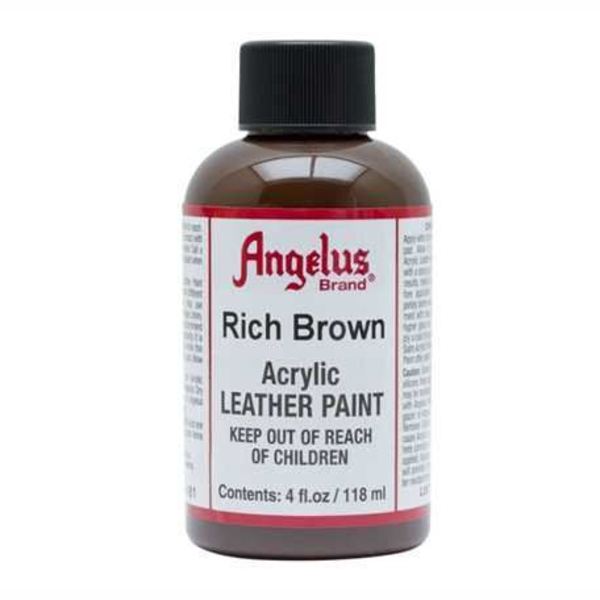 ANGELUS Acrylic Leather Paint Rich Brown | Mollies Make And Create NZ