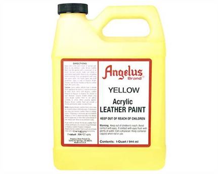 ANGELUS Acrylic Leather Paint Yellow 946ml Yellow / Mollies New Zealand