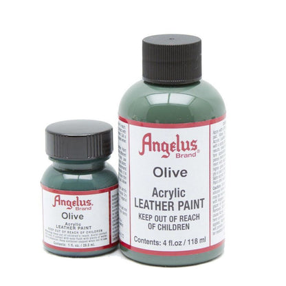 ANGELUS Acrylic Leather Paint Olive | Mollies Make And Create NZ