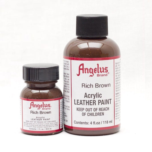 ANGELUS Acrylic Leather Paint Rich Brown / Mollies New Zealand