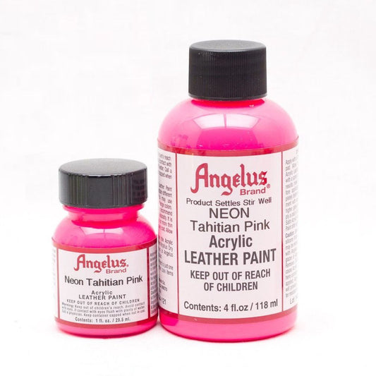 ANGELUS Acrylic Leather Paint Tahitian Pink Neon | Mollies Make And Create NZ