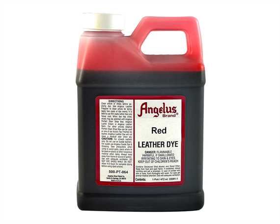 ANGELUS Leather Dye Red 473ml / Mollies New Zealand