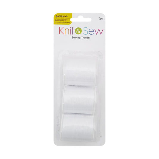 KNIT & SEW White Thread | Mollies Make And Create NZ