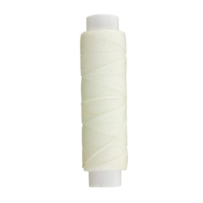 IVAN Waxed Polyester Thread White 0.4mm 22.8m / Mollies New Zealand