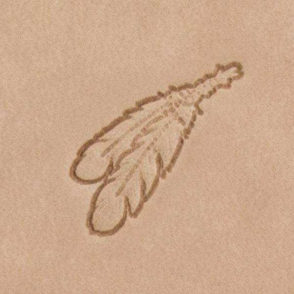 IVAN Two Feathers Mini 2D Stamp / Mollies New Zealand