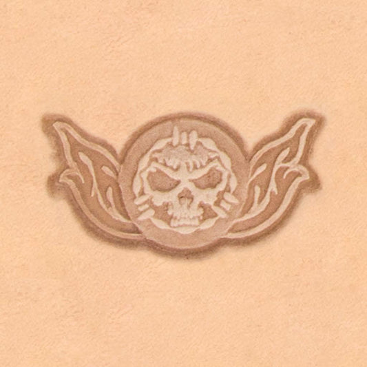IVAN Skull Barbwire 3D Stamp / Mollies New Zealand