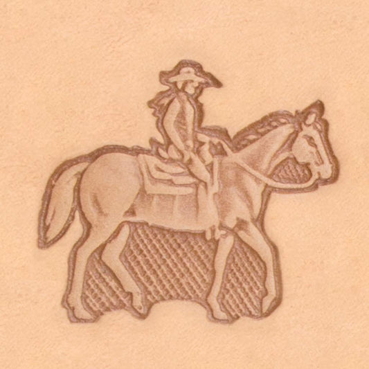 IVAN Horse & Rider 3D Stamp / Mollies New Zealand