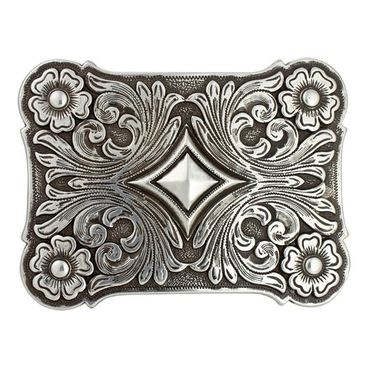 IVAN Sheridan Carving Trophy Buckle Antique Silver 38mm (1-1 2") / Mollies New Zealand