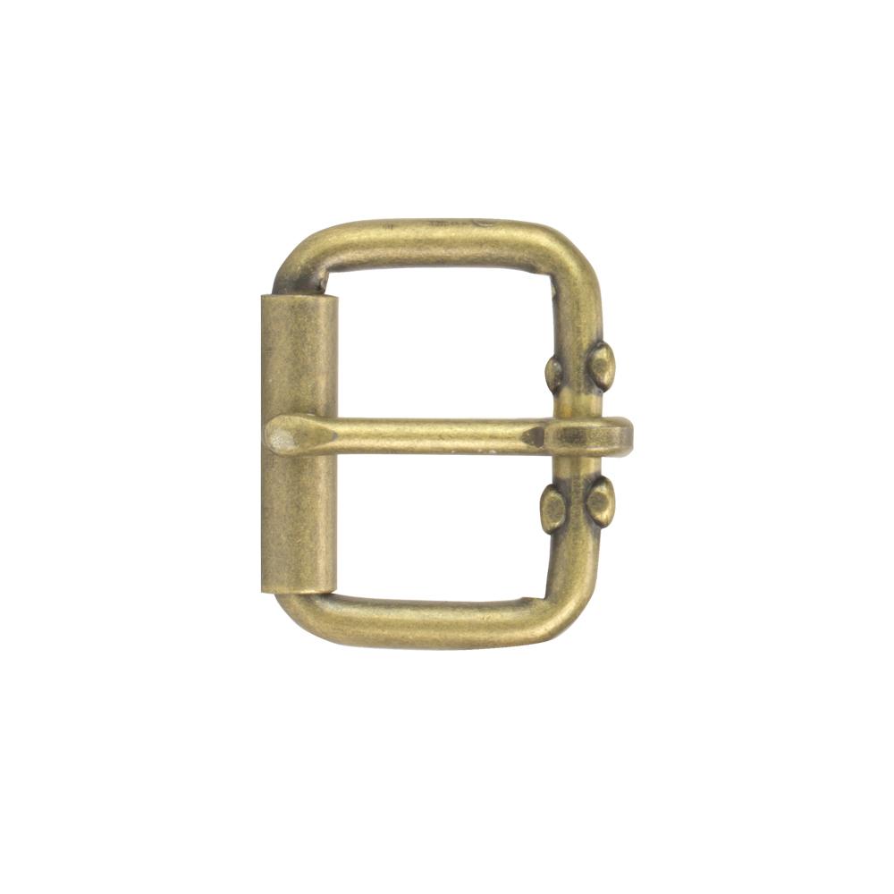 IVAN End Bar Roller Buckle Antique Brass 34mm (1-1 4") / Mollies New Zealand