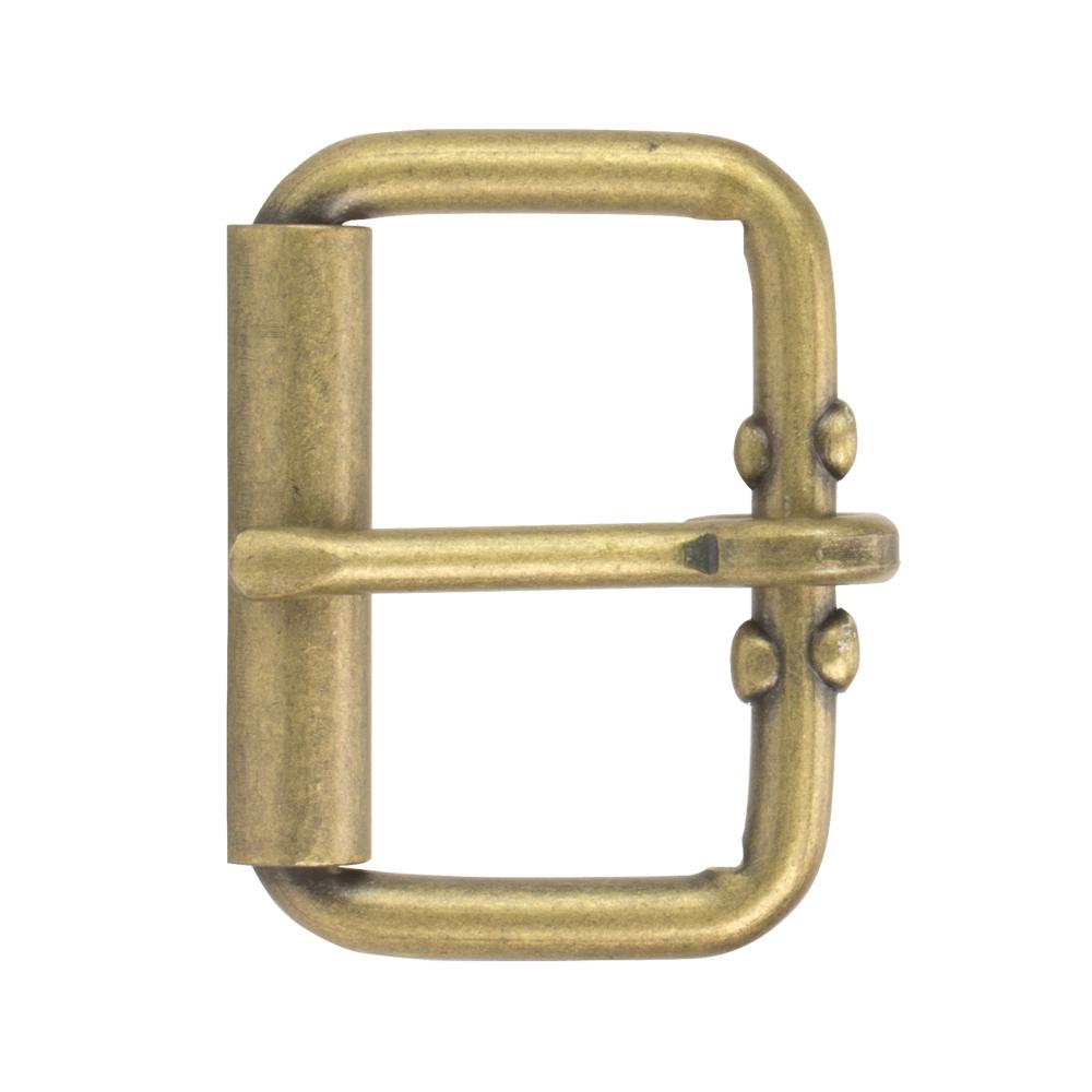 IVAN End Bar Roller Buckle Antique Brass 52mm (2") / Mollies New Zealand