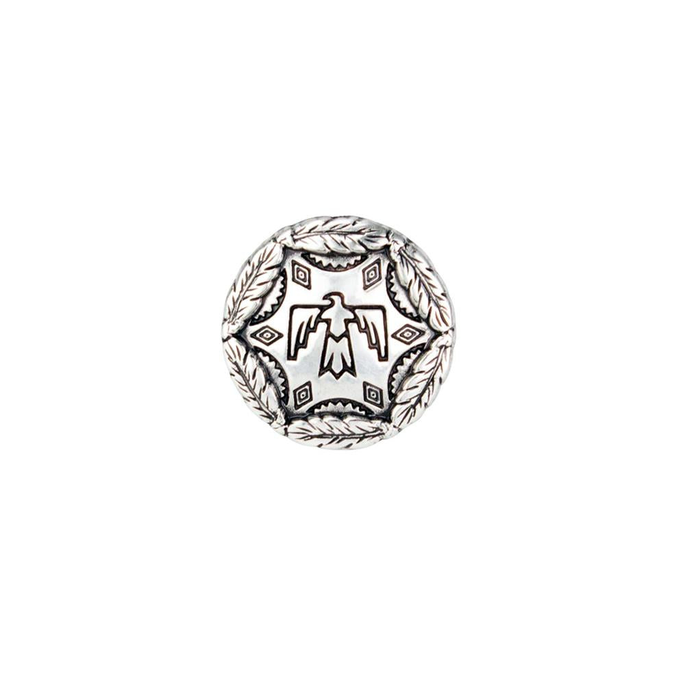 IVAN Thunderbird Concho Small Round Antique Silver 19mm (3 4") / Mollies New Zealand
