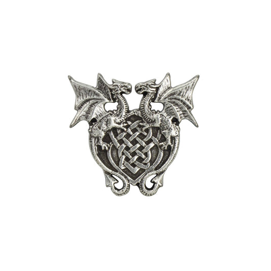 IVAN Dragon Concho Antique Nickel Heart 30mmW / Mollies New Zealand