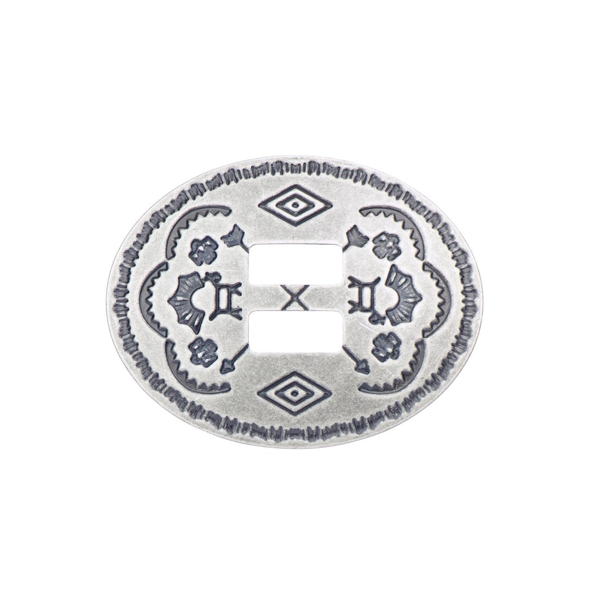 IVAN Southwest Concho 6PK Oval Antique Nickel 42mm (1-5 8") / Mollies New Zealand