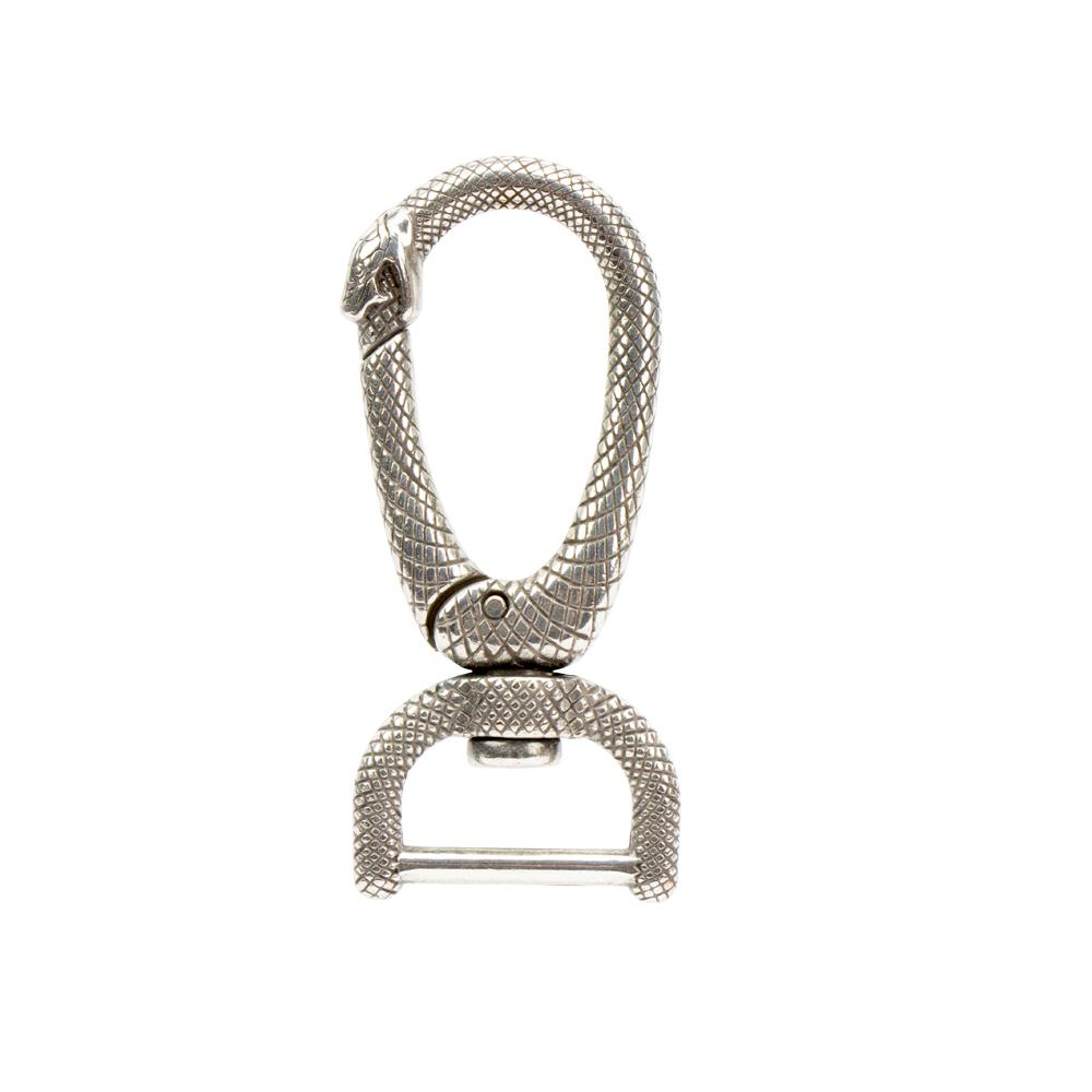 IVAN Infinity Snake Halter Snap Antique Silver 19mm (3 4") Each / Mollies New Zealand