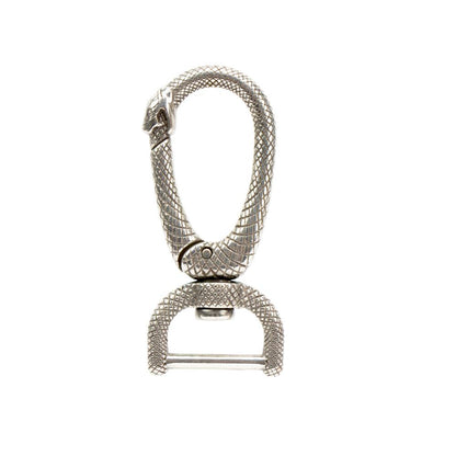 IVAN Infinity Snake Halter Snap Antique Silver 19mm (3 4") Each / Mollies New Zealand