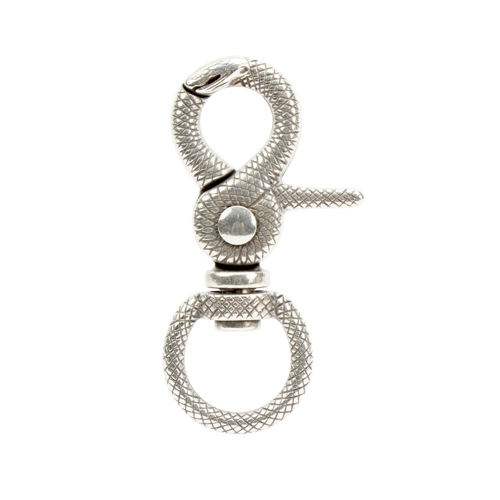 IVAN  Infinity Snake Trigger Snap Antique Silver | Mollies Make And Create NZ