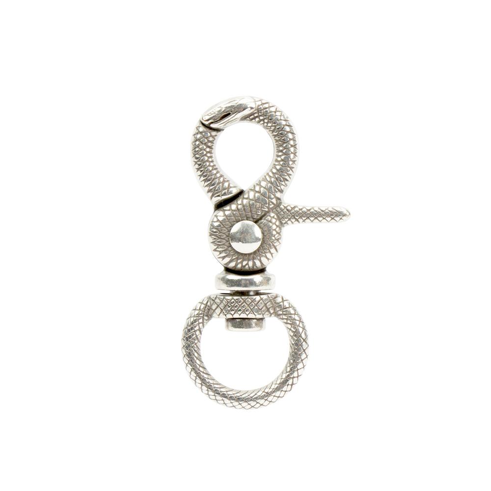 IVAN  Infinity Snake Trigger Snap Antique Silver | Mollies Make And Create NZ