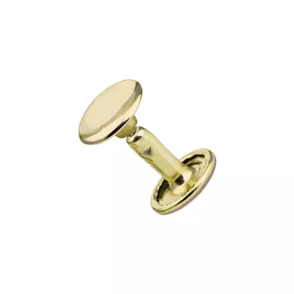 IVAN Double Cap Rivets Solid Brass Solid Brass 9*9mm 100 Pack / Mollies New Zealand