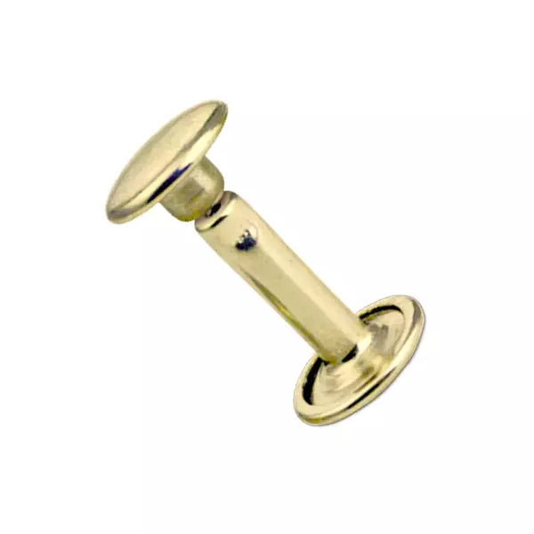 IVAN Double Cap Rivets Solid Brass | Mollies Make And Create NZ