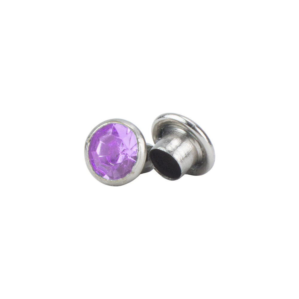 IVAN Crystal Rivets Light Purple 5*3.5mm 100PK / Mollies New Zealand