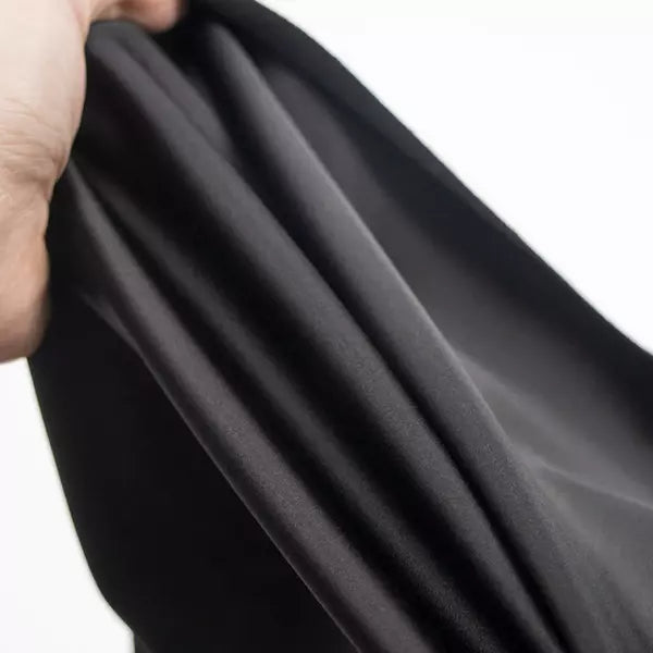SUEDE Stretch Satin Kid / Whole Hide Black 2-3 oz / Mollies New Zealand