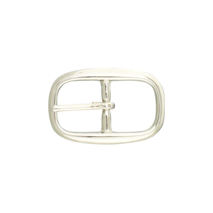 IVAN Beyer Center Bar Buckle Solid Brass Nickel Plate 20mm (3 4") / Mollies New Zealand