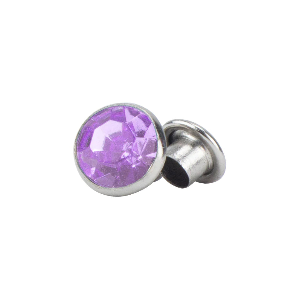 IVAN Crystal Rivets Light Purple 7*4mm 10PK / Mollies New Zealand