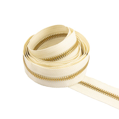 IVAN Brass #5 Zipper Tape | Mollies Make And Create NZ