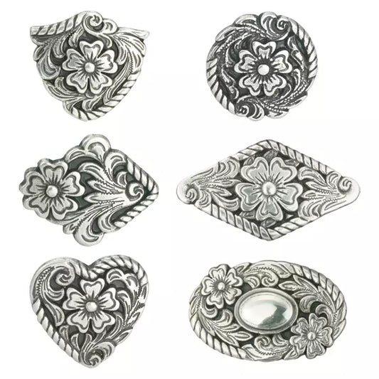 IVAN 3D Floral Concho / Mollies New Zealand