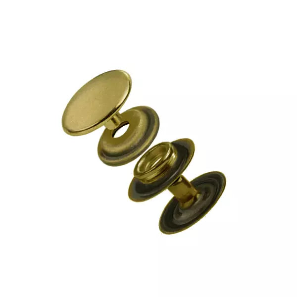 IVAN Press Snaps Line 24 Antique Brass Line 24 / Mollies New Zealand
