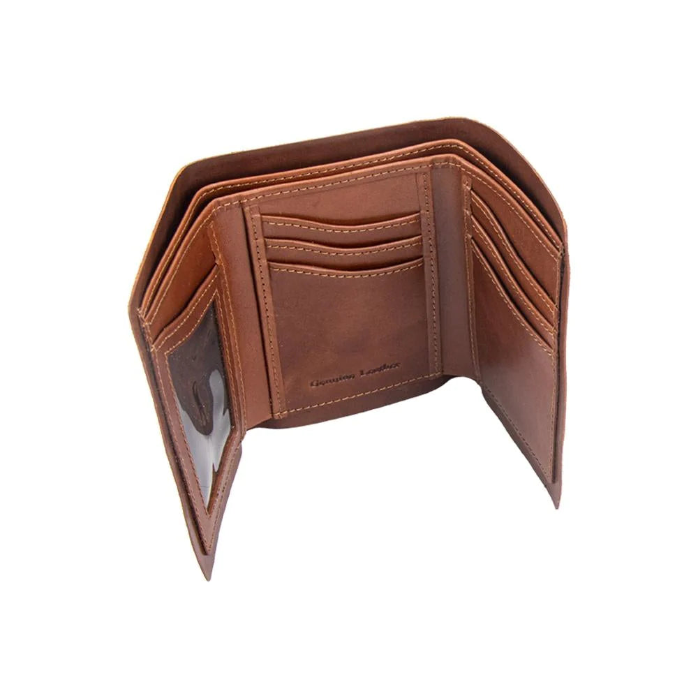 IVAN Veg Tanned Wallet Liners Brown Trifold / Mollies New Zealand