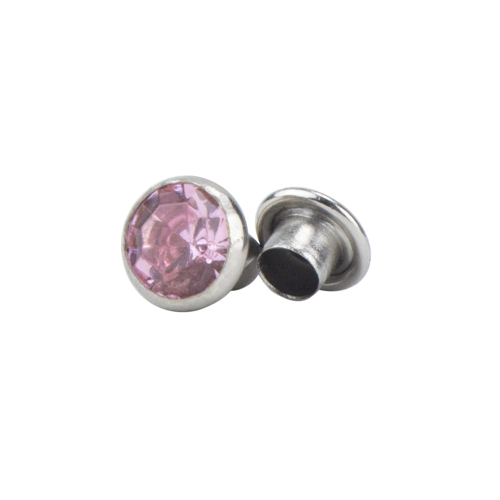 IVAN Crystal Rivets Pink 6*3.5mm 10PK / Mollies New Zealand