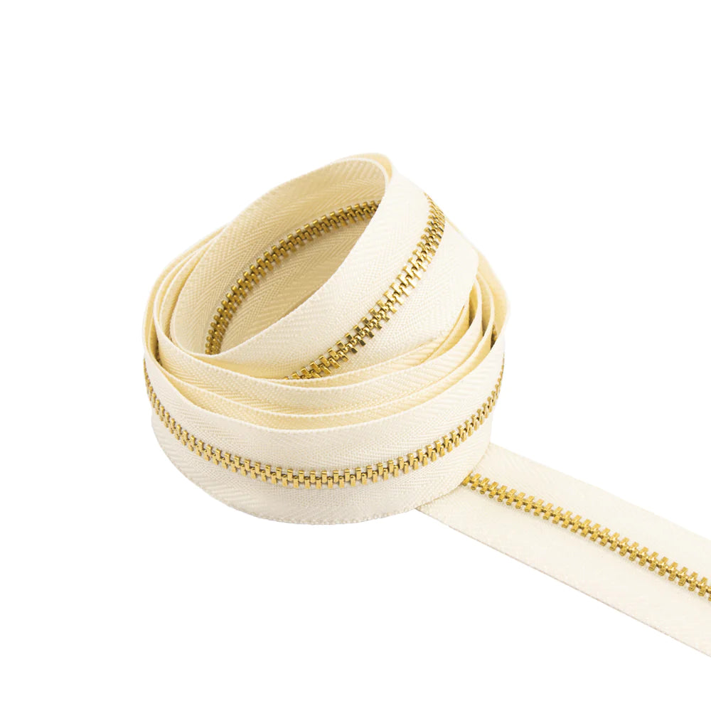 IVAN Brass #3 Zipper Tape | Mollies Make And Create NZ