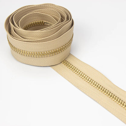 IVAN Brass #8 Zipper Tape | Mollies Make And Create NZ