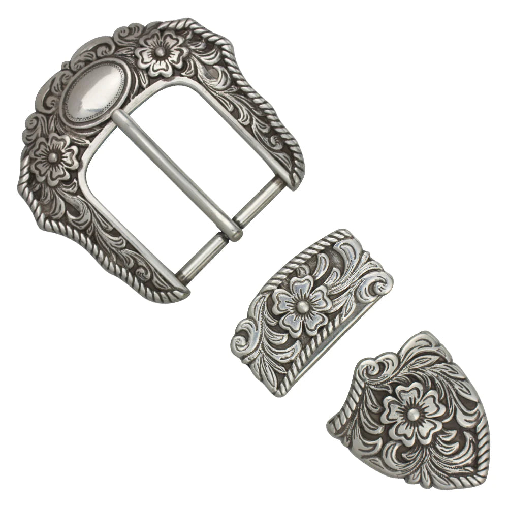 IVAN Waco Buckle Set Antique Silver 38mm (1-1 2") / Mollies New Zealand