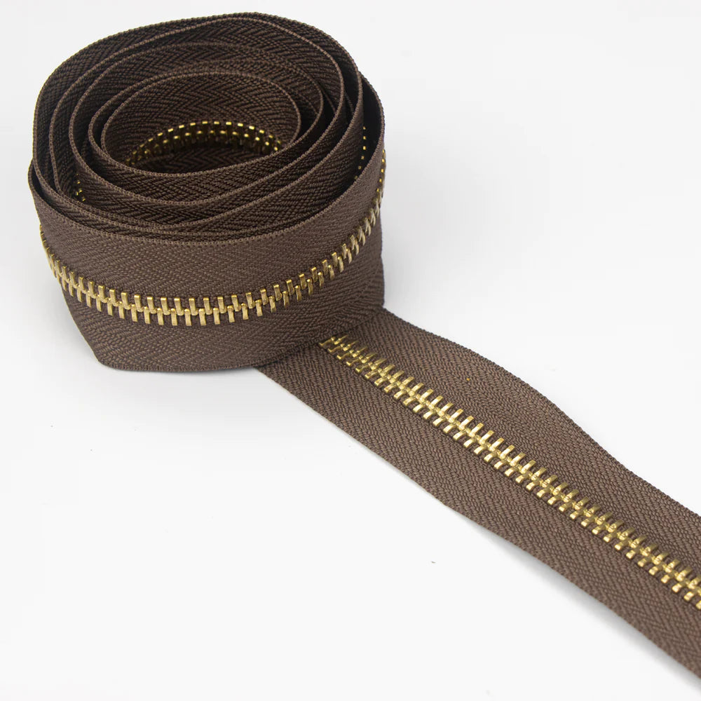 IVAN Brass #8 Zipper Tape | Mollies Make And Create NZ