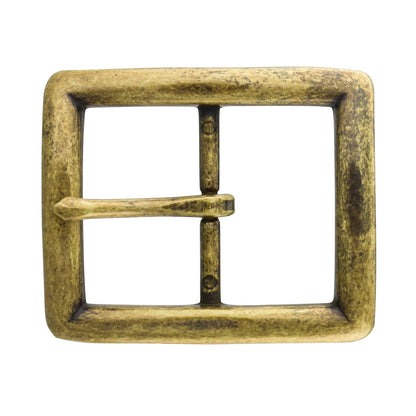 IVAN Seaton Center Bar Buckle Antique Brass 38mm (1-1 2") / Mollies New Zealand
