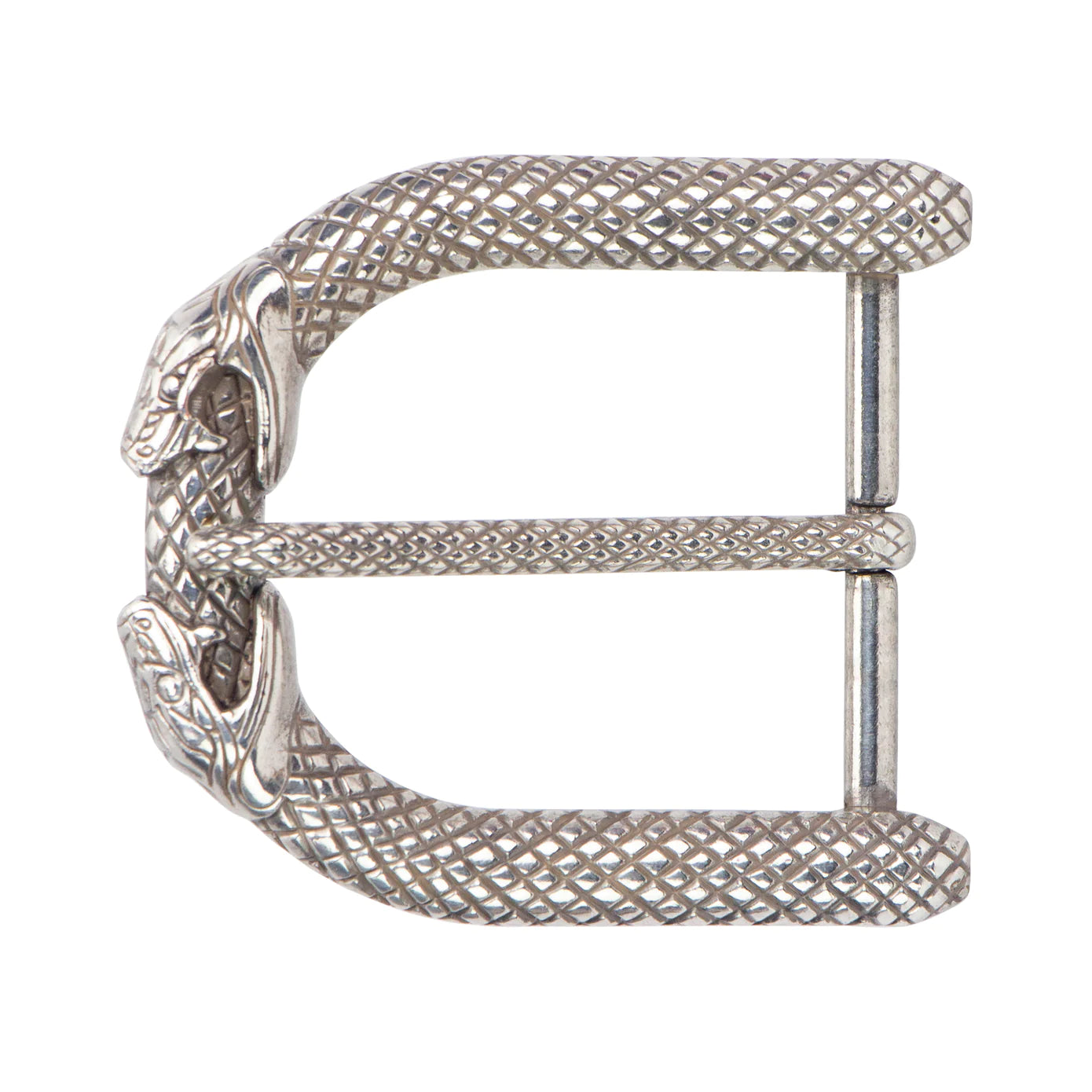 IVAN Infinity Snake Heel End Bar Buckle Antique Silver 38mm (1-1 2") / Mollies New Zealand