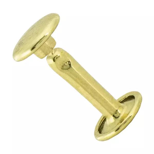 IVAN Double Cap Rivets Brass Plate 9mm*15mm / Mollies New Zealand