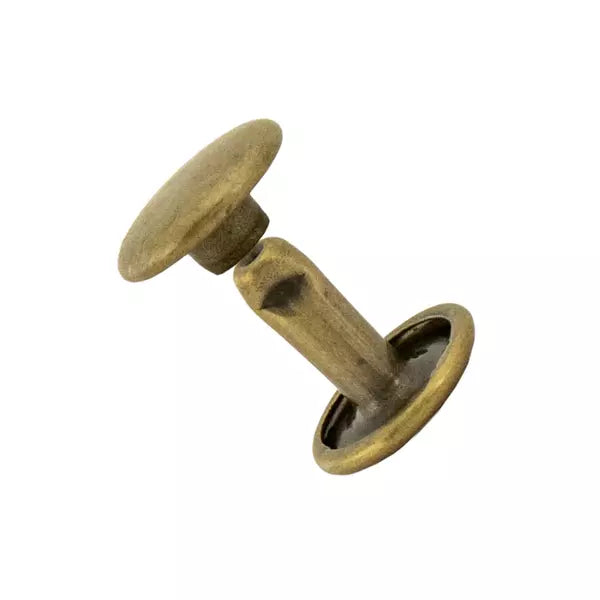 IVAN Double Cap Rivets Antique Brass 9*9mm / Mollies New Zealand